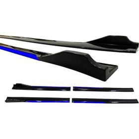 Omsa Universal Race Flaplı Mavi Piano Black ABS Marşpiyel