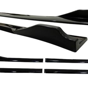 Omsa Universal Race Flaplı Piano Black ABS Marşpiyel