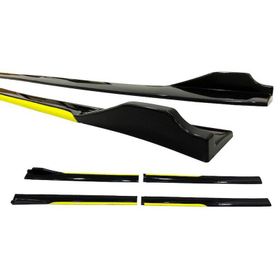 Omsa Universal Race Flaplı Sarı Piano Black ABS Marşpiyel