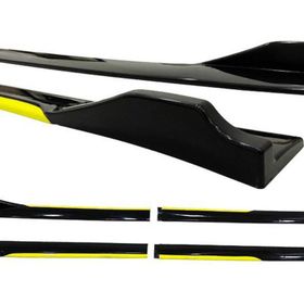Omsa Universal Race Flaplı Sarı Piano Black ABS Marşpiyel