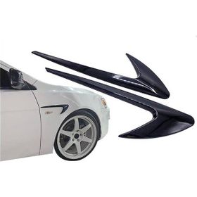 Omsa Universal Race Piano Siyah Abs Çamurluk Hava Deliği