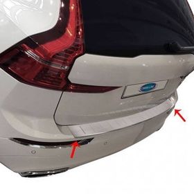 Omsa Volvo XC60 2013-2017 Arası Taşlı Krom Arka Tampon Eşiği