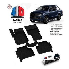 Omsa Vw Amarok 4D Siyah 2010 ve Sonrası Havuzlu Paspas