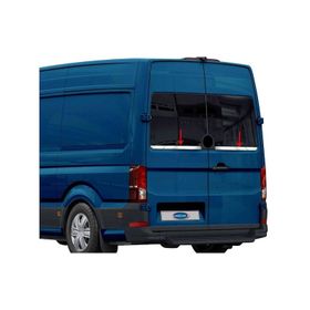 Omsa VW Crafter Krom Arka 2 Parça Çift Kapı 2017 ve Sonrası Cam Alt Çıtası