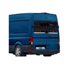 Omsa VW Crafter Krom Arka 2 Parça Çift Kapı 2017 ve Sonrası Cam Alt Çıtası