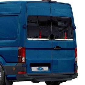 Omsa VW Crafter Krom Arka 2 Parça Çift Kapı 2017 ve Sonrası Cam Alt Çıtası