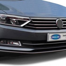 Omsa VW Passat B8 2015-2019 Arası 3 Parça Krom Ön Tampon Çıtası