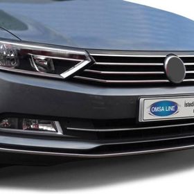 Omsa VW Passat B8 2015-2019 Arası 3 Parça Krom Ön Tampon Çıtası