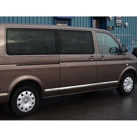 Omsa VW T5 Caravelle 2003 ve Sonrası 5 Parça Çift Sürgü Kısa Şase Krom Yan Kapı Çıtası