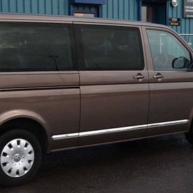 Omsa VW T5 Caravelle 2003 ve Sonrası 5 Parça Çift Sürgü Kısa Şase Krom Yan Kapı Çıtası