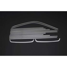 Omsa VW T5 Caravelle 2010 ve Sonrası 14 Parça Uzun Şase Çift Sürgülü Krom Cam Çerçevesi
