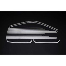 Omsa VW T5 Multivan 14 Parça Tek Sürgülü (Uzun Şasi) 2003 ve Sonrası Krom Cam Çerçevesi
