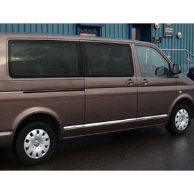 Omsa VW T5 Multivan 2003 ve Sonrası Çift Sürgü Kısa Şase Krom Yan Kapı Çıtası