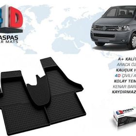 Omsa VW T5 Transporter Siyah 2003-2015 Arası 4D Havuzlu Paspas