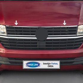 Omsa VW T6.1 Transporter 2020 ve Sonrası Krom Ön Panjur Kaput Üst Çıtası