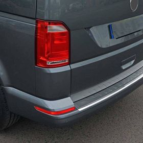 Omsa VW T6.1 Transporter 2020 ve Sonrası Tek Kapılı Taşlı Krom Arka Tampon Eşiği