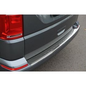Omsa VW T6 Multivan 2015 ve Sonrası Siyah Krom Arka Tampon Eşiği