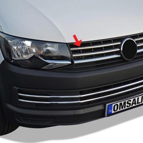 Omsa VW T6 Transporter 4 Parça 2015-2019 Arası Siyah Krom Ön Panjur