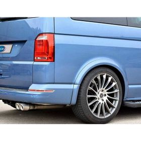 Omsa VW T6 Transporter Krom Arka Reflektör Tek Kapı 2 Parça 2015 ve Sonrası Çerçeve