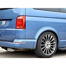 Omsa VW T6 Transporter Krom Arka Reflektör Tek Kapı 2 Parça 2015 ve Sonrası Çerçeve