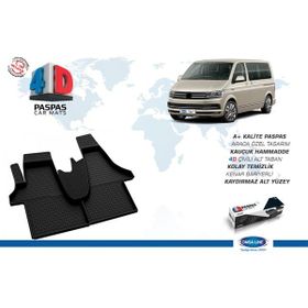 Omsa VW T6 Transporter Siyah 2015 ve Sonrası 4D Havuzlu Paspas