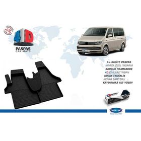 Omsa VW T6 Transporter Siyah 2015 ve Sonrası 4D Havuzlu Paspas