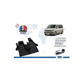 Omsa VW T6 Transporter Siyah 2015 ve Sonrası 4D Havuzlu Paspas