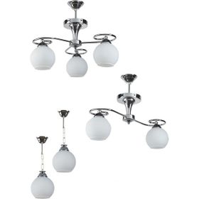 Ömür Avize Avizeseti Modern Füme Komple Set Avize Tekli Ikili Üçlü Avize
