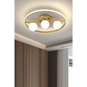 Ömür Avize Rivera Modern Beyaz Globe Ledli Avize