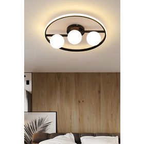 Ömür Avize Rivera Modern Beyaz Globe Ledli Avize