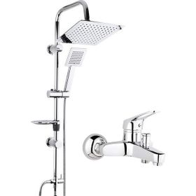 On2 Dubai Banyo Bataryası ile Birlikte Krom Tepe Yağmurlama Duş Seti