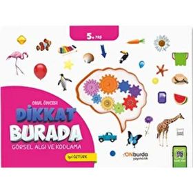 Onburda Yayınları Okul Öncesi Dikkat Burda Görsel Algı ve Kodlama Kitabı