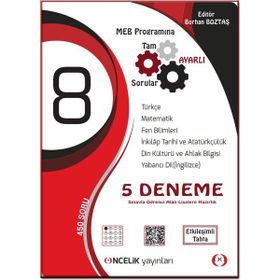 Öncelik Yayınları - 8. Sınıf LGS 5 Deneme