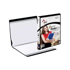 Önder 122-03 Rainbow Colors 4 PVC Siyah Halkalı Klasör