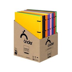 Önder 122-20 Rainbow Colors 4 Halkalı PVC Sarı Klasör