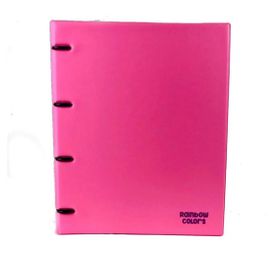 Önder 122-23 Rainbow Colors 4 Halkalı PVC Pembe Klasör