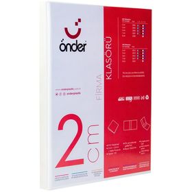 Önder 2 Halkalı 20 mm Beyaz Sunum Klasörü