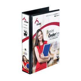 Önder 2003-3 A4 3 cm 2 Halka Siyah Firma Klasörü