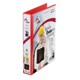 Önder 2012-2 A4 2 cm 4 Halka Kırmızı Firma Klasörü