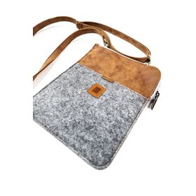 Önder 538-04 Messenger Gri Askılı Keçe Çanta