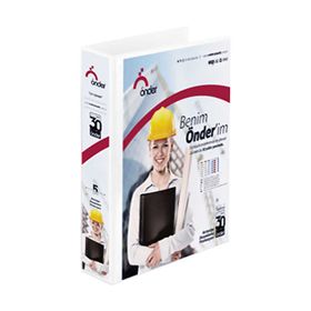 Önder A4 2017 7cm 4 Halka Beyaz Firma Klasörü