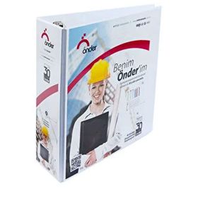 Önder A4 Beyaz 4 Halkalı 9 cm Sunum Klasörü