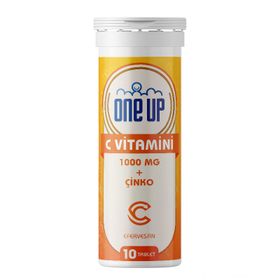 One Up C Vitamini 1000 mg Çinko 10 Efervesan Tablet