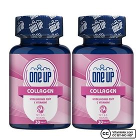 One Up Collagen Hyaluronic Acid 90 Tablet