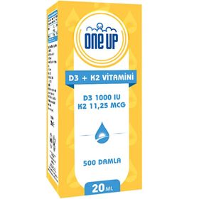 One Up Vitamin D3 K2 20 ml Damla