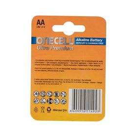 Onecell Ultra Premium Alkalin 4'lü AA Pil