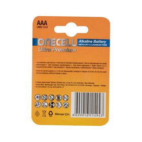 Onecell Ultra Premium Alkalin 4'lü AAA Pil