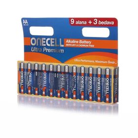 Onecell Ultra Premium Alkalin 9+3 AA Pil