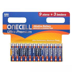 Onecell Ultra Premium Alkalin 9+3 AAA Pil