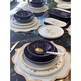 Onedekor 27 Parça Modern Lavander Yemek Takımı